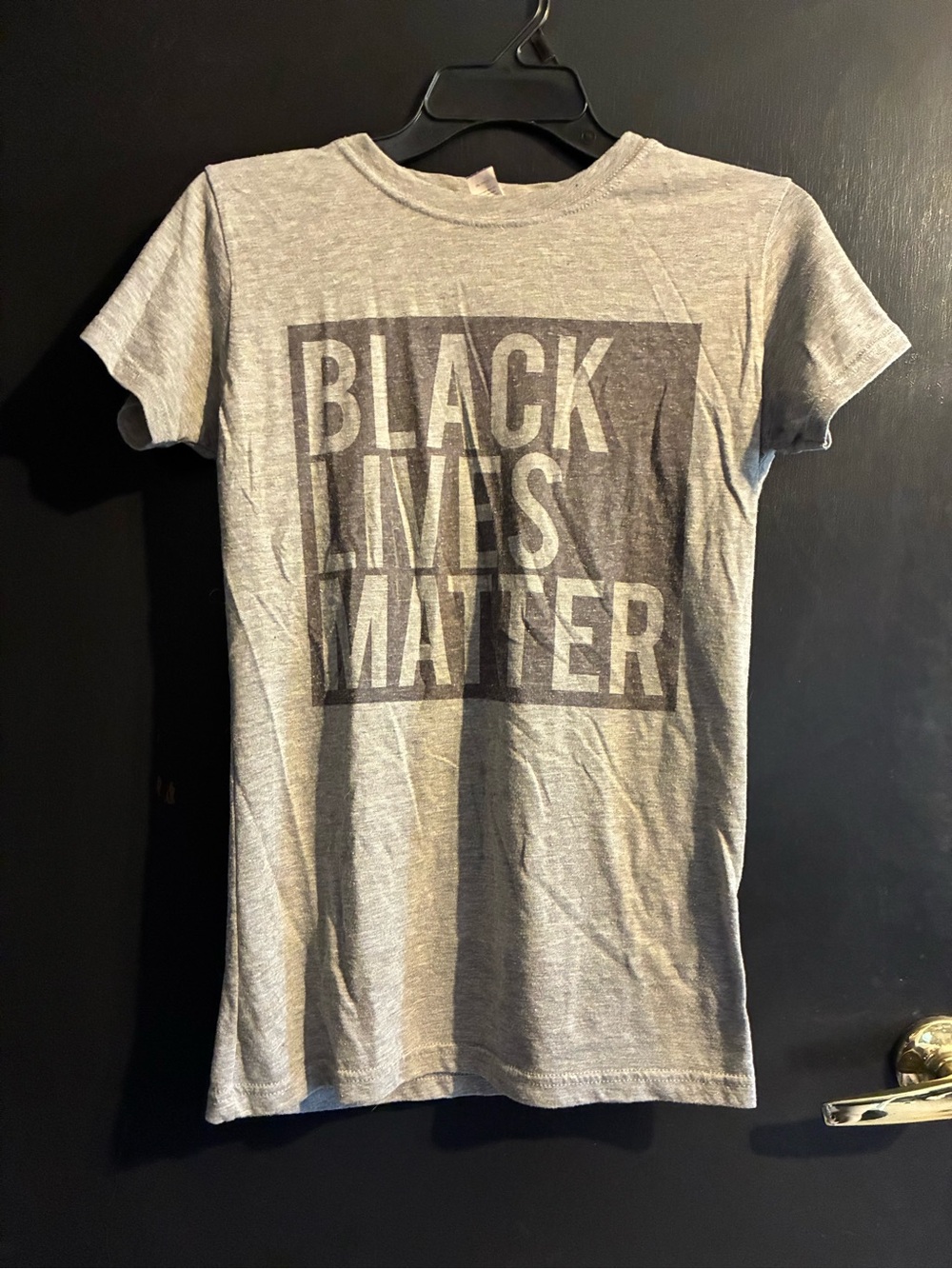 Gray Short Sleeve 'Black Lives Matter' Graphic Tee